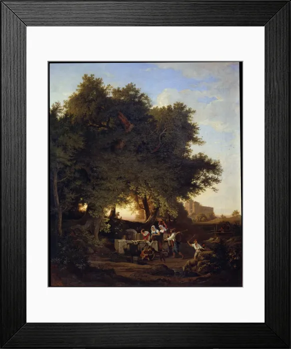 Framed Print : At the Well, 19th century Framed Print : At the Well, 19th century