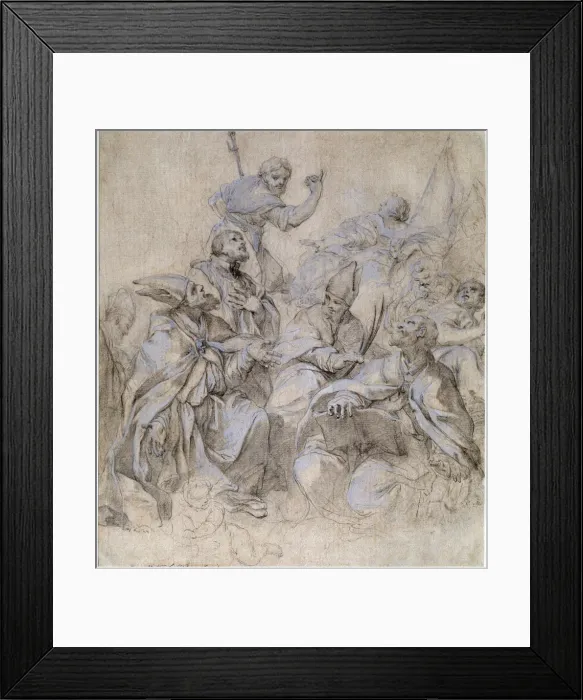 Framed Print : Sketch of a Fresco for the Santa Maria del Popolo Church in Rome Framed Print : Sketch of a Fresco for the Santa Maria del Popolo Church in Rome