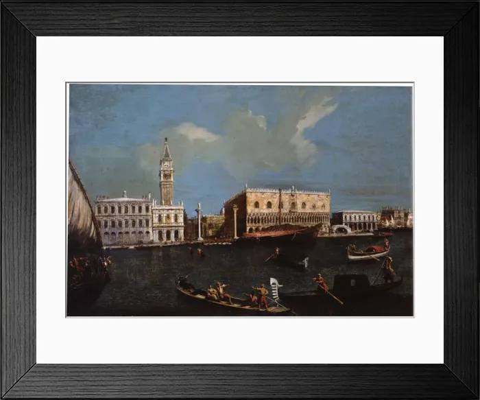 Framed Print : Grand Canal, Piazzetta and Doges Palace in Venice, 18th century Framed Print : Grand Canal, Piazzetta and Doges Palace in Venice, 18th century