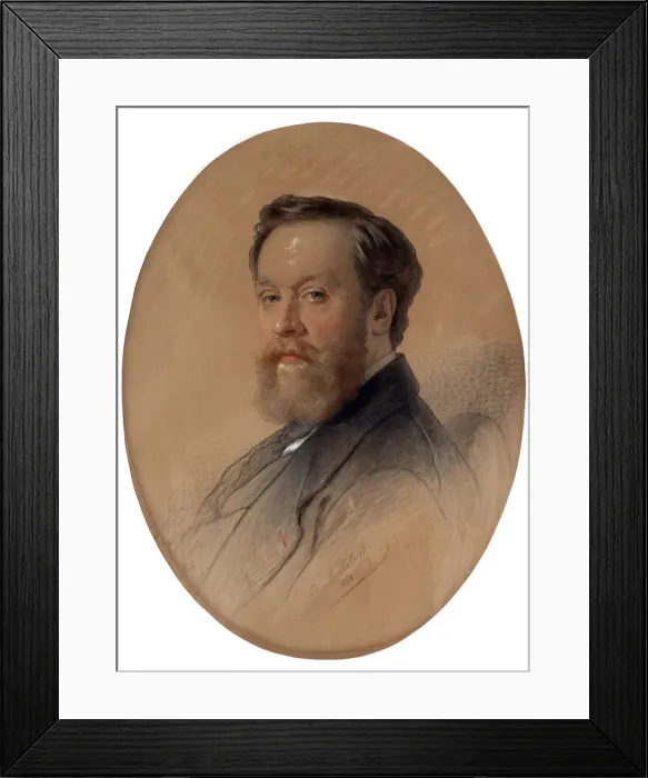 Framed Print : Portrait of the marshal of the nobility V. Y. Tulinov, 1868 Framed Print : Portrait of the marshal of the nobility V. Y. Tulinov, 1868