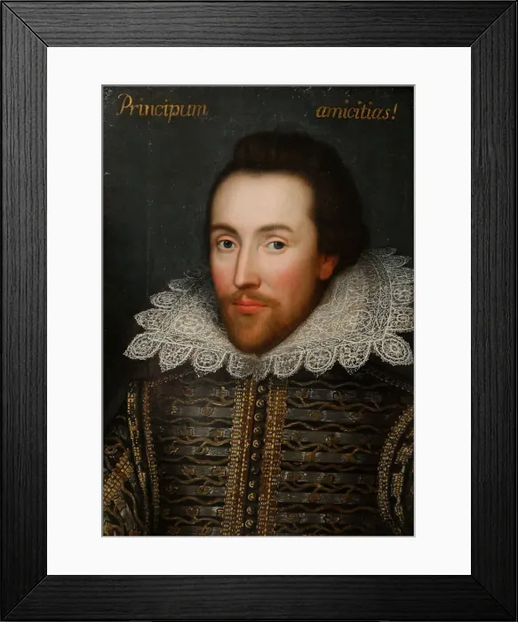 Framed Print : The Cobbe portrait of William Shakespeare (1564-1616), c1610 Framed Print : The Cobbe portrait of William Shakespeare (1564-1616), c1610