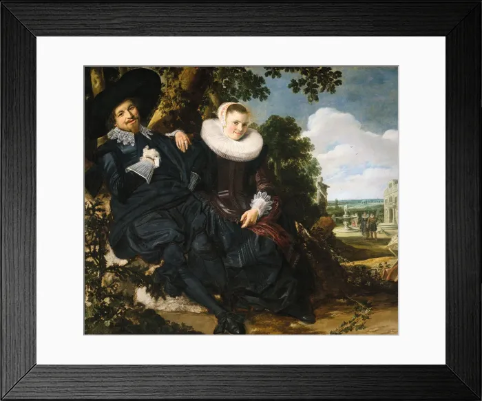 Framed Print : Marriage portrait of Isaac Abrahamsz Massa and Beatrix van der Laen, 1622 Framed Print : Marriage portrait of Isaac Abrahamsz Massa and Beatrix van der Laen, 1622