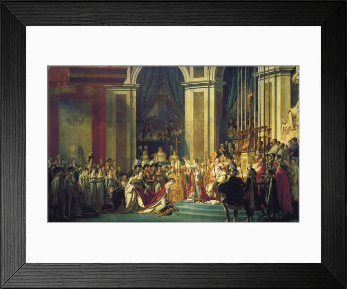 Framed Print : The Coronation of Napoleon at Notre-Dame de Paris on 2nd December 1804, 1807 Framed Print : The Coronation of Napoleon at Notre-Dame de Paris on 2nd December 1804, 1807