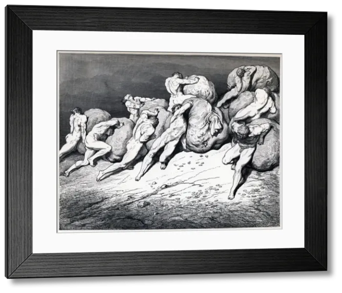 Framed Print : The hoarders and wasters, 1857 Framed Print : The hoarders and wasters, 1857