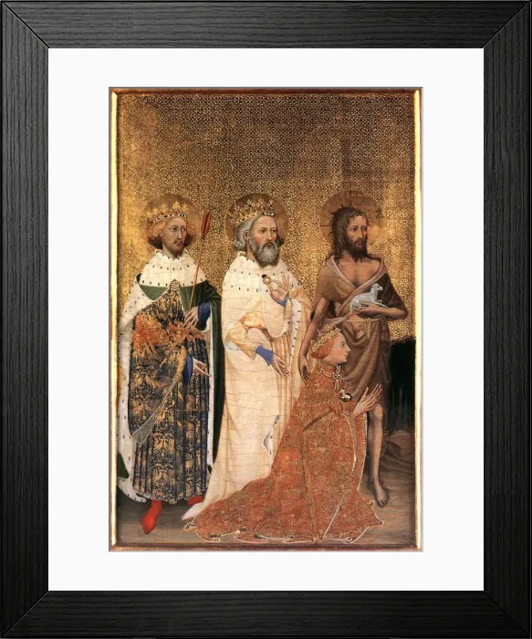 Framed Print : Richard II of England with his patron saints, between 1395 and 1399 Framed Print : Richard II of England with his patron saints, between 1395 and 1399