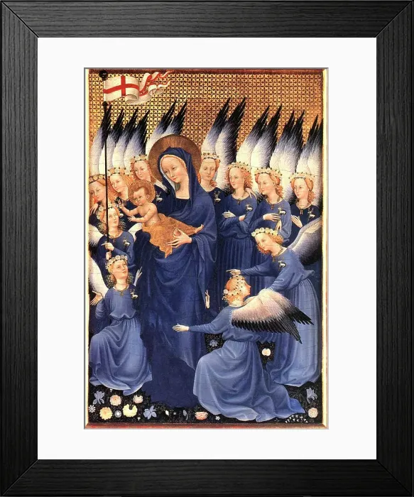 Framed Print : Virgin and Child with Angels, between 1395 and 1399 Framed Print : Virgin and Child with Angels, between 1395 and 1399