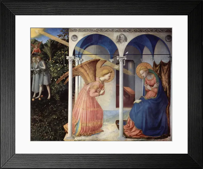 Framed Print : The Annunciation, 1430-1432 Framed Print : The Annunciation, 1430-1432