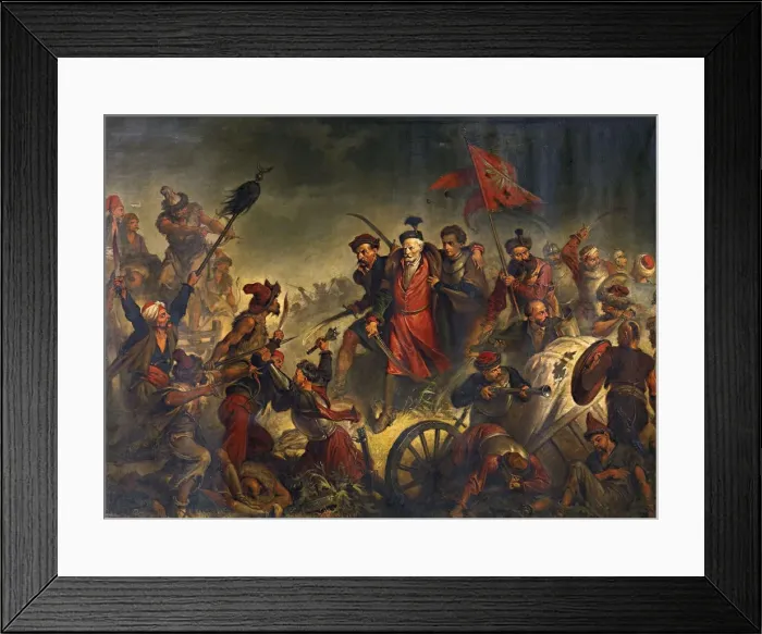 Framed Print : Death of Stanislaw Zolkiewski in a Battle of Cecora 1620, 1877 Framed Print : Death of Stanislaw Zolkiewski in a Battle of Cecora 1620, 1877