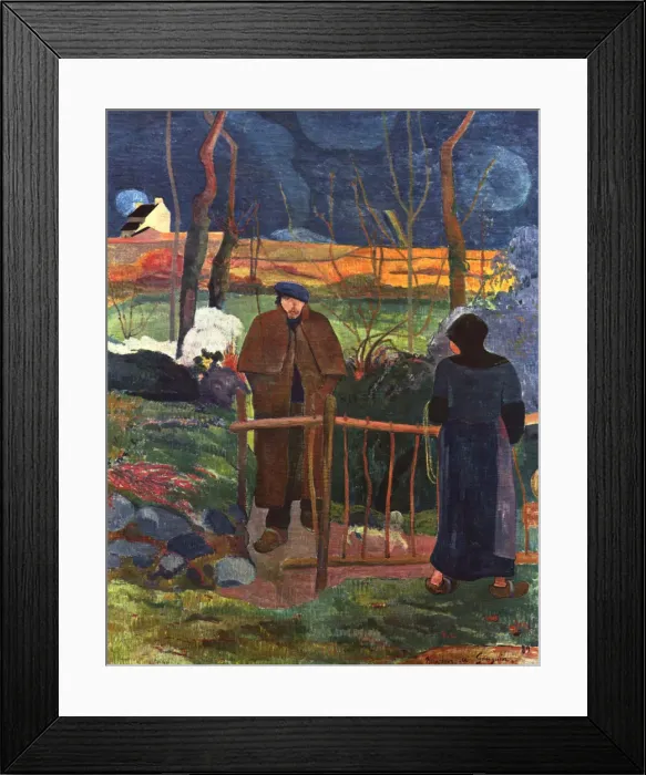 Framed Print : Bonjour Monsieur Gauguin, 1889 Framed Print : Bonjour Monsieur Gauguin, 1889