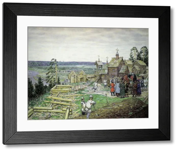 Framed Print : The Founding of the Moscow Kremlin, 1156, 1917 Framed Print : The Founding of the Moscow Kremlin, 1156, 1917