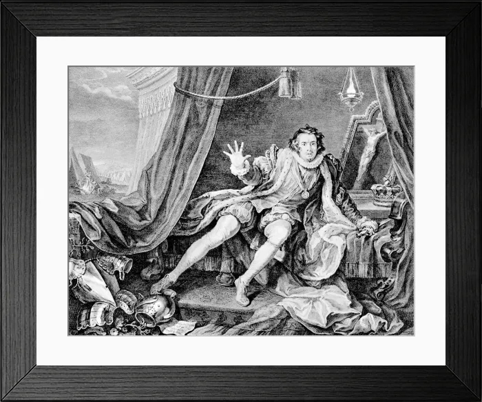 Framed Print : David Garrick as Richard III, 1746 Framed Print : David Garrick as Richard III, 1746