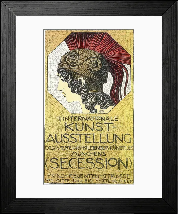 Framed Print : Plakat to the first international exhibition of art, Secession, 1893 Framed Print : Plakat to the first international exhibition of art, Secession, 1893
