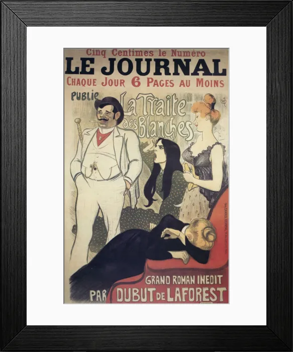 Framed Print : Le Journal, poster, 1899 Framed Print : Le Journal, poster, 1899