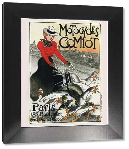 Motocycles Comiot, advertising poster, 1899