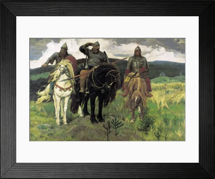 Framed Print : Bogatyrs, 1898 Framed Print : Bogatyrs, 1898