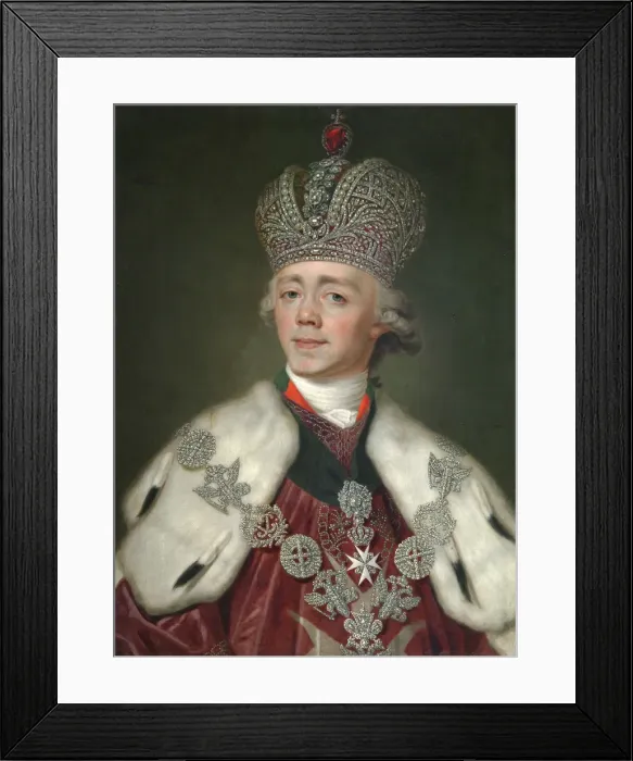 Framed Print : Portrait of the Emperor Paul I of Russia, (1754-1801), 1799-1800 Framed Print : Portrait of the Emperor Paul I of Russia, (1754-1801), 1799-1800