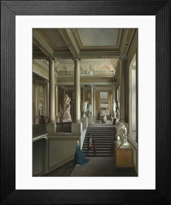 Framed Print : Main staircase of Fine Arts Academy in St. Petersburg, 1830 Framed Print : Main staircase of Fine Arts Academy in St. Petersburg, 1830