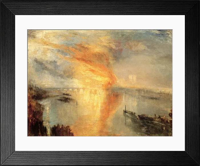Framed Print : The Burning of the Houses of Parliament, 1834 Framed Print : The Burning of the Houses of Parliament, 1834