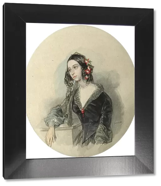 Portrait of the poetess Yevdokiya Rostopchina, (1811-1858), 1846