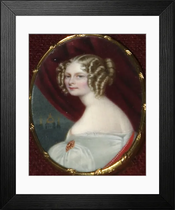 Framed Print : Princess Friederike Charlotte Marie of Wurttemberg, (1807-1873), 1830s Framed Print : Princess Friederike Charlotte Marie of Wurttemberg, (1807-1873), 1830s