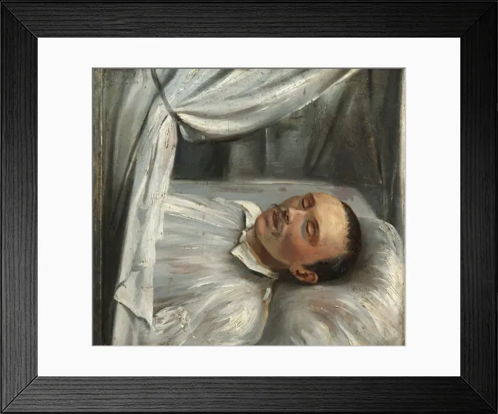 Framed Print : Poet Mikhail Lermontov (1814-1841) on the deathbed, 1841 Framed Print : Poet Mikhail Lermontov (1814-1841) on the deathbed, 1841