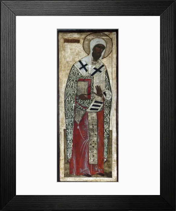 Framed Print : Saint Leontius of Rostov, 16th century Framed Print : Saint Leontius of Rostov, 16th century
