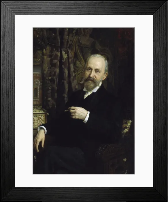 Framed Print : Portrait of the architect Alfred Parland, (1842-1919), 19th century Framed Print : Portrait of the architect Alfred Parland, (1842-1919), 19th century