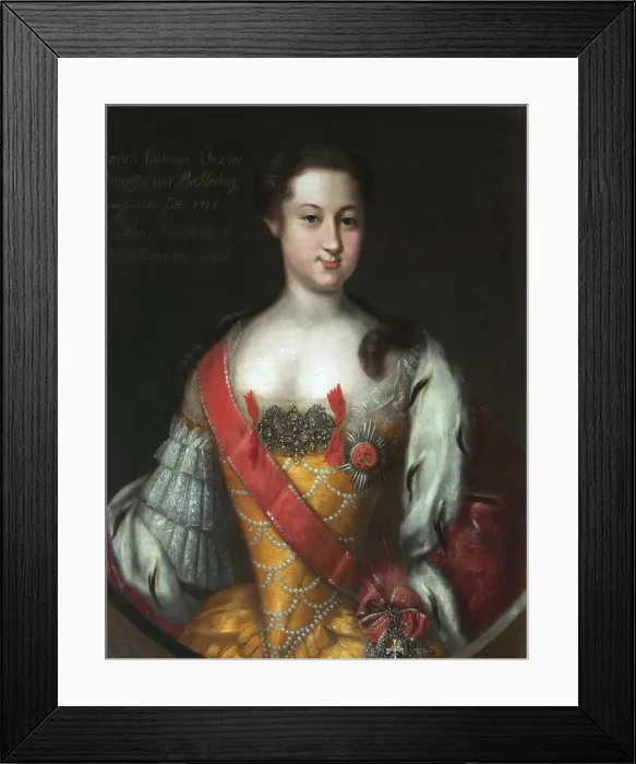 Framed Print : Anna Leopoldovna, Grand Duchess and Regent of Russia, (1718-1746), 1732 Framed Print : Anna Leopoldovna, Grand Duchess and Regent of Russia, (1718-1746), 1732