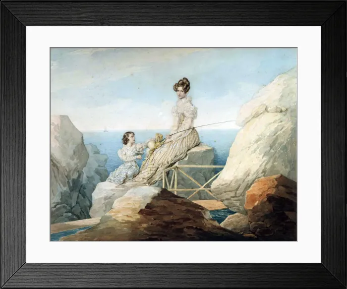 Framed Print : Empress Alexandra Fyodorovna with Daughter Grand Duchess Maria Nikolaievna of Russia, 1820s Framed Print : Empress Alexandra Fyodorovna with Daughter Grand Duchess Maria Nikolaievna of Russia, 1820s