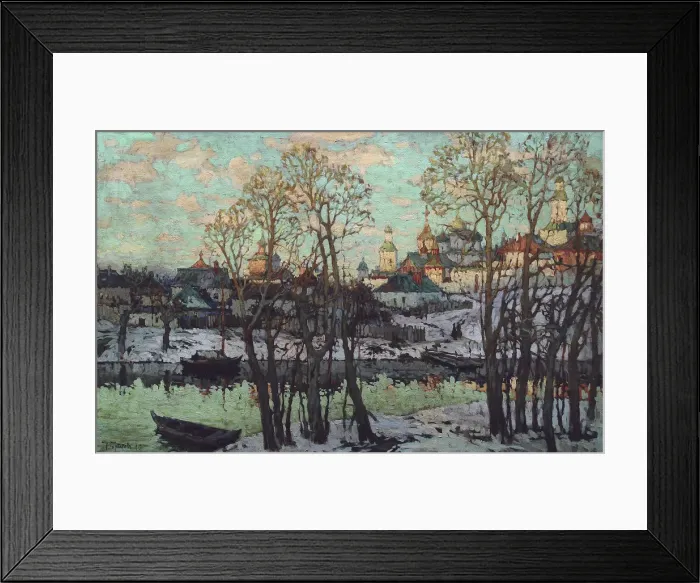Framed Print : Cityscape, 1915 Framed Print : Cityscape, 1915