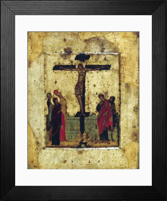 Framed Print : The Crucifixion, end of 14th century Framed Print : The Crucifixion, end of 14th century