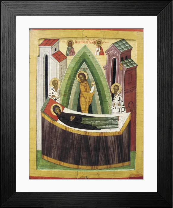 Framed Print : The Dormition of the Virgin, early 15th century Framed Print : The Dormition of the Virgin, early 15th century
