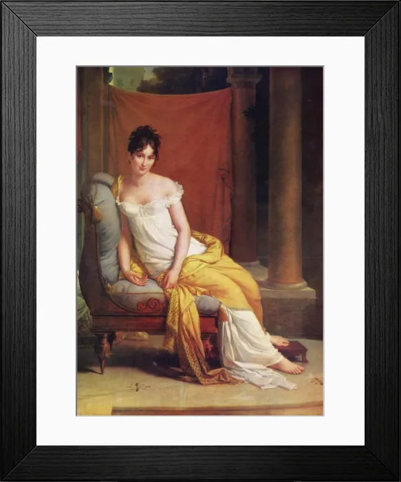 Framed Print : Portrait of Julie Recamier, 1802 Framed Print : Portrait of Julie Recamier, 1802