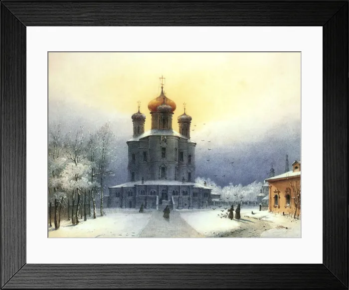Framed Print : Donskoy Monastery, 1850s Framed Print : Donskoy Monastery, 1850s
