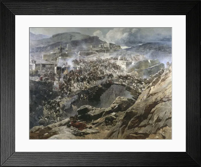 Framed Print : The Siege of Akhoulgo, 1888 Framed Print : The Siege of Akhoulgo, 1888