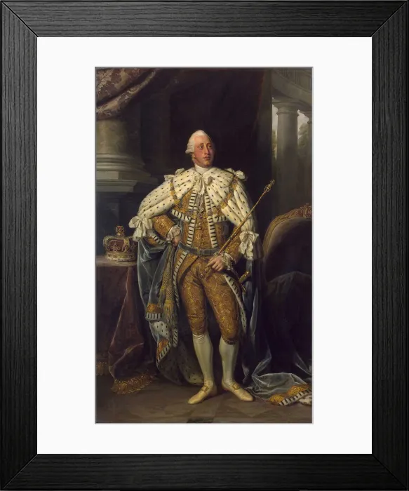 Framed Print : Portrait of the King George III of the United Kingdom, (1738-1820), 1773 Framed Print : Portrait of the King George III of the United Kingdom, (1738-1820), 1773