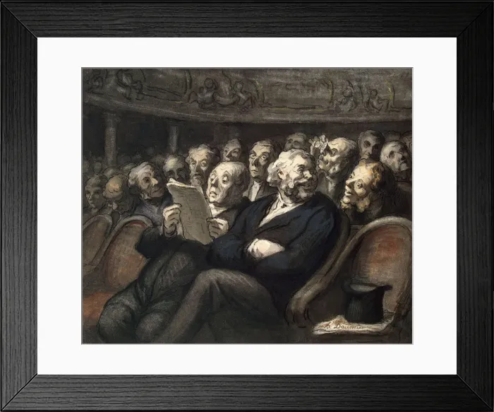 Framed Print : Intermission at the Comedie-Francaise, 1858 Framed Print : Intermission at the Comedie-Francaise, 1858
