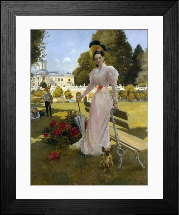 Framed Print : Portrait of Princess Zinaida Yusupova with Two Sons at Arkhangelskoye, 1894 Framed Print : Portrait of Princess Zinaida Yusupova with Two Sons at Arkhangelskoye, 1894