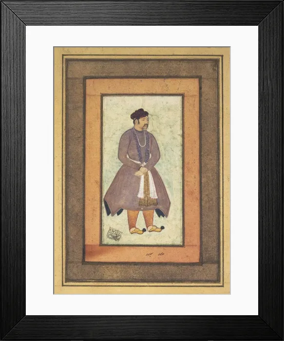 Framed Print : Portrait of Akbar the Great (1542-1605), Mughal Emperor, second half of the 16th century Framed Print : Portrait of Akbar the Great (1542-1605), Mughal Emperor, second half of the 16th century