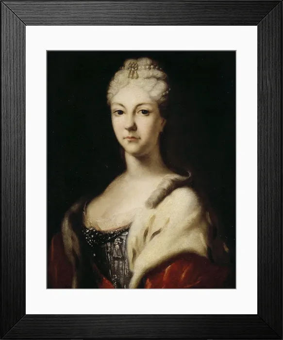 Framed Print : Portrait of Grand Duchess Natalya Alexeevna of Russia, (1673-1716), before 1716 Framed Print : Portrait of Grand Duchess Natalya Alexeevna of Russia, (1673-1716), before 1716