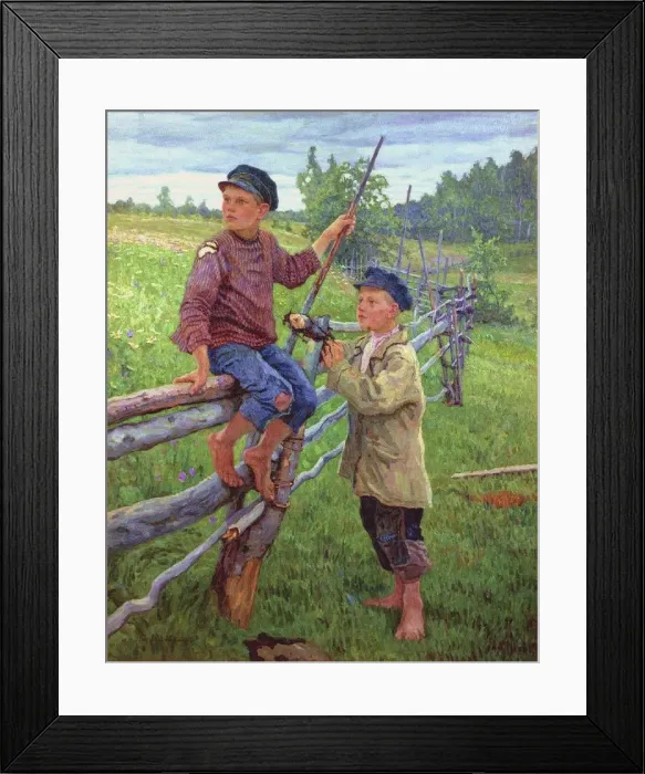 Framed Print : Country Boys, 1936 Framed Print : Country Boys, 1936