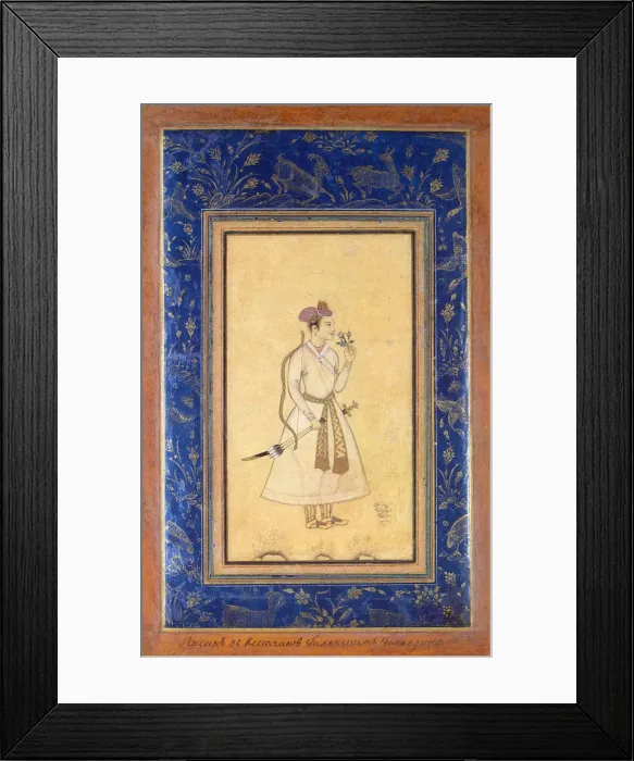 Framed Print : Portrait of an Indian Prince, 1651 Framed Print : Portrait of an Indian Prince, 1651