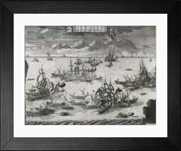 Framed Print : The Battle of Grengam on July 27th, 1720, (1721) Framed Print : The Battle of Grengam on July 27th, 1720, (1721)