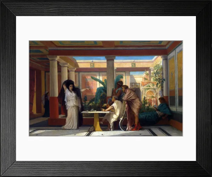 Framed Print : Theatrical Rehearsal in the House of an Ancient Rome Poet, 1855 Framed Print : Theatrical Rehearsal in the House of an Ancient Rome Poet, 1855