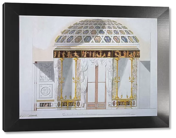 Design for the Jasper Cabinet in the Agate Pavilion at Tsarskoye Selo, 1780s