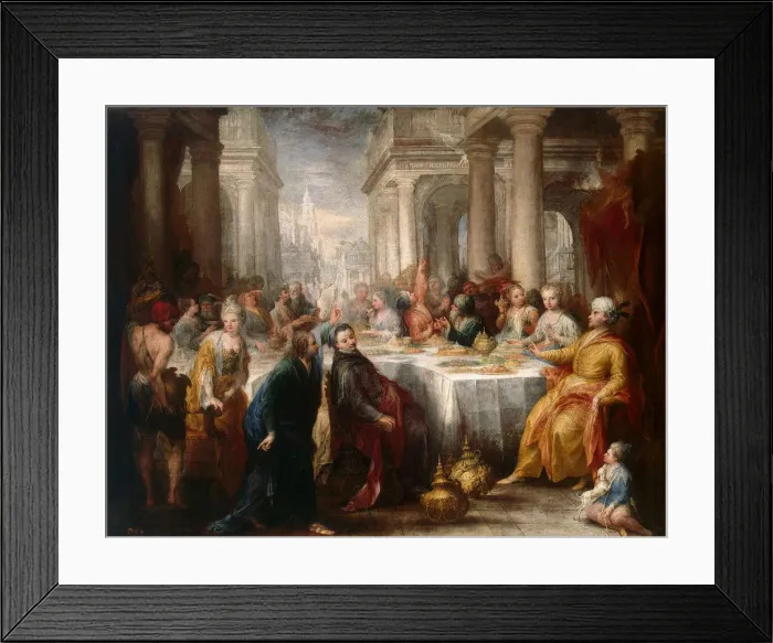 Framed Print : The Feast of Belshazzar, 1705 Framed Print : The Feast of Belshazzar, 1705