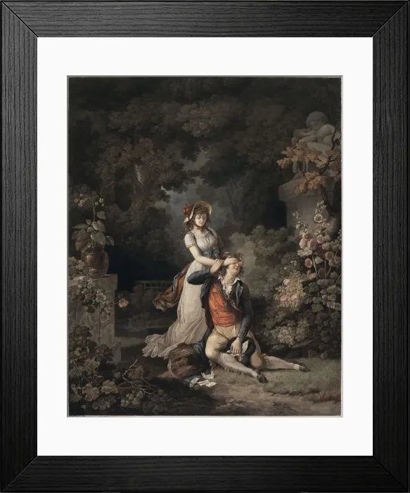 Framed Print : The Lover Caught Unawares, 1790s Framed Print : The Lover Caught Unawares, 1790s