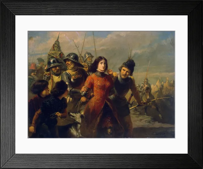 Framed Print : Capture of Joan of Arc, 1847-1852 Framed Print : Capture of Joan of Arc, 1847-1852