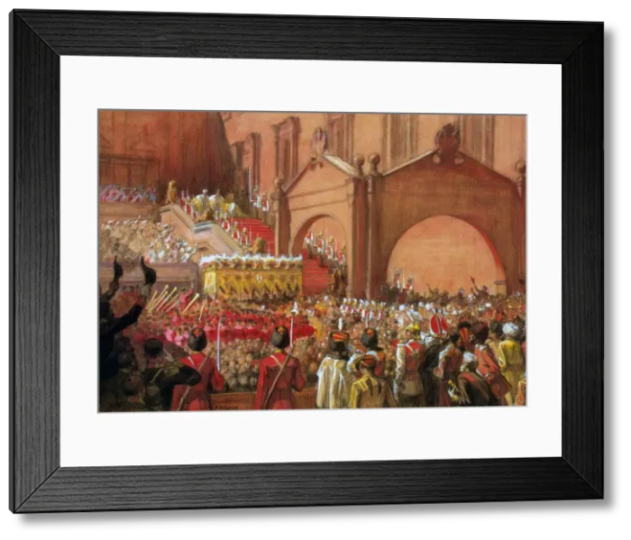 Framed Print : Emperor Nicholas II on the Red Porch after his Coronation, 1896 Framed Print : Emperor Nicholas II on the Red Porch after his Coronation, 1896