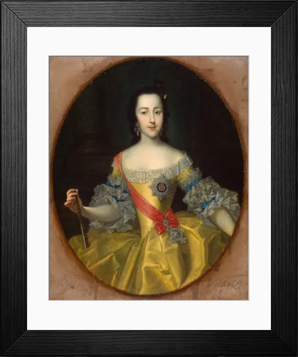 Framed Print : Portrait of the Grand Duchess Ekaterina Alekseyevna, (1729-1796), c1745 Framed Print : Portrait of the Grand Duchess Ekaterina Alekseyevna, (1729-1796), c1745